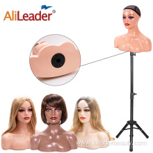 Plastic Wig Display Female Mannequin Head With Shoulders